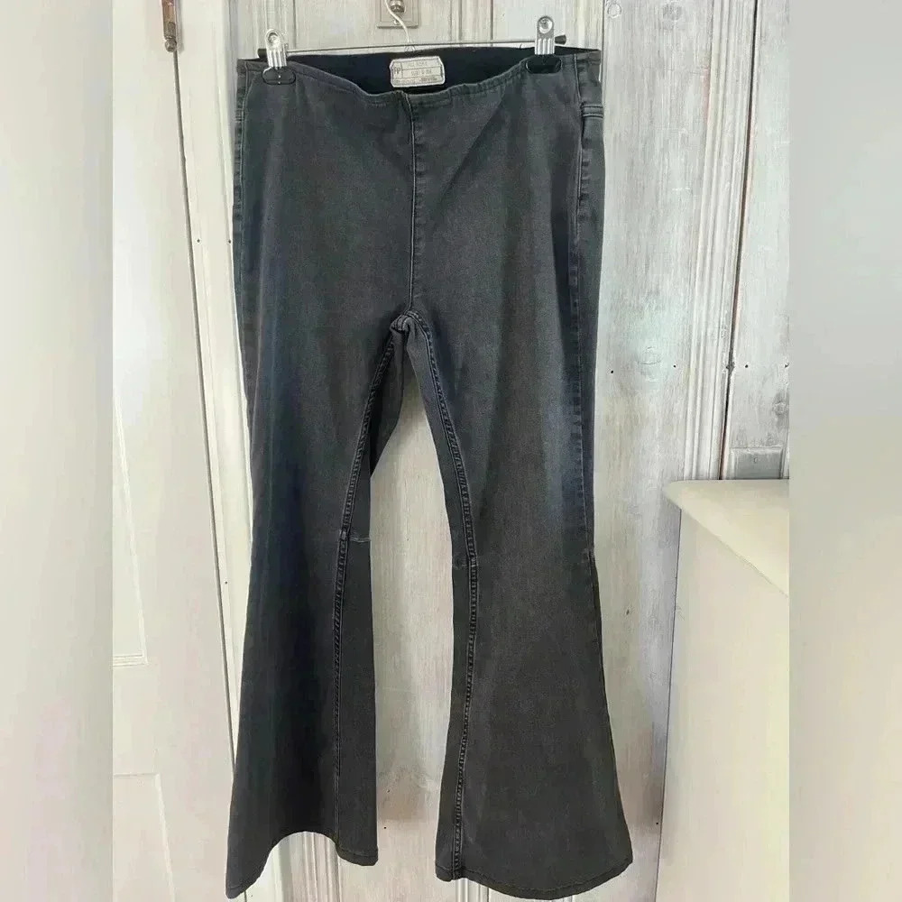 Free People Black Boot Cut Flare Jeans